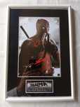 Moldura Filme Deadpool com Autografos (A4)