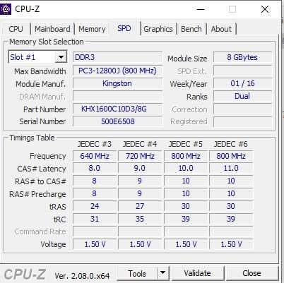 Pamięć RAM DDR3 HyperX Fury 1x8GB 8GB 1600MHz
