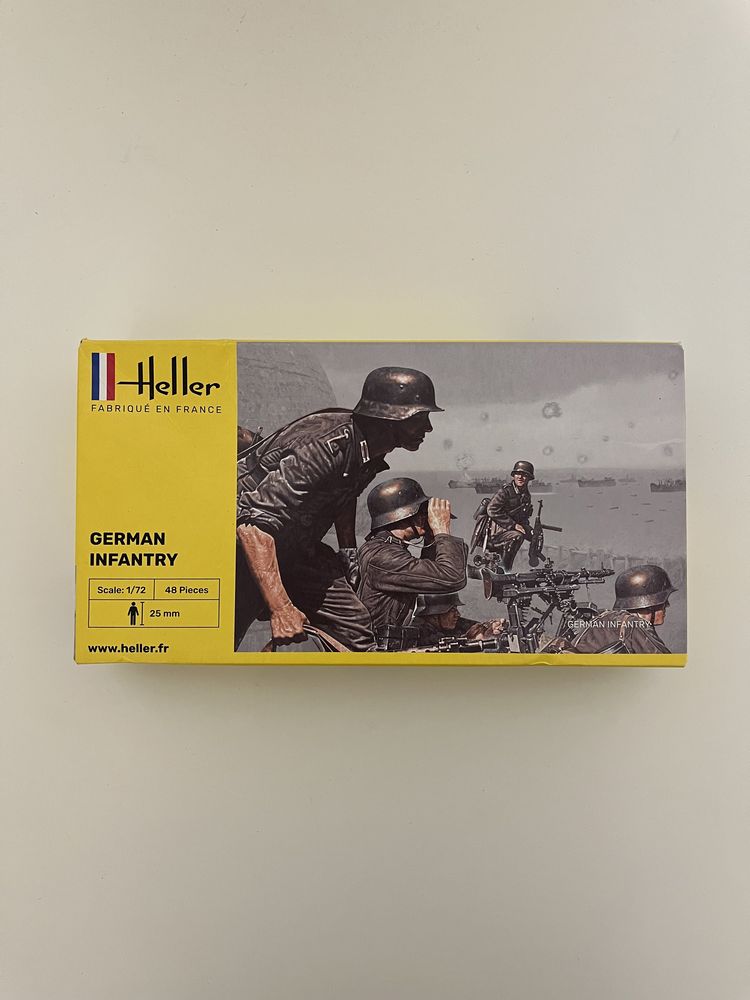 Żołnierzyki Heller 49605 german infantry 1:72 1/72 piechota niemiecka