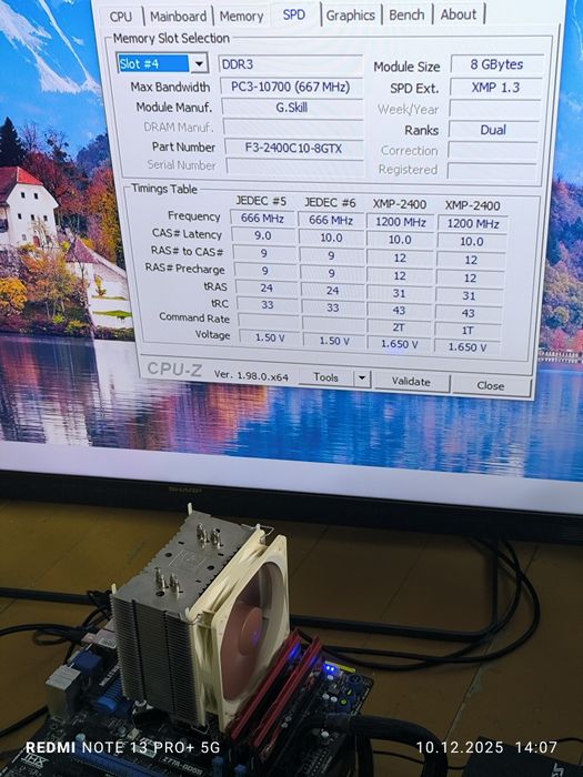 Pamięć RAM DDR3 16GB (2x8) 2400 CL10 G.Skill TridentX