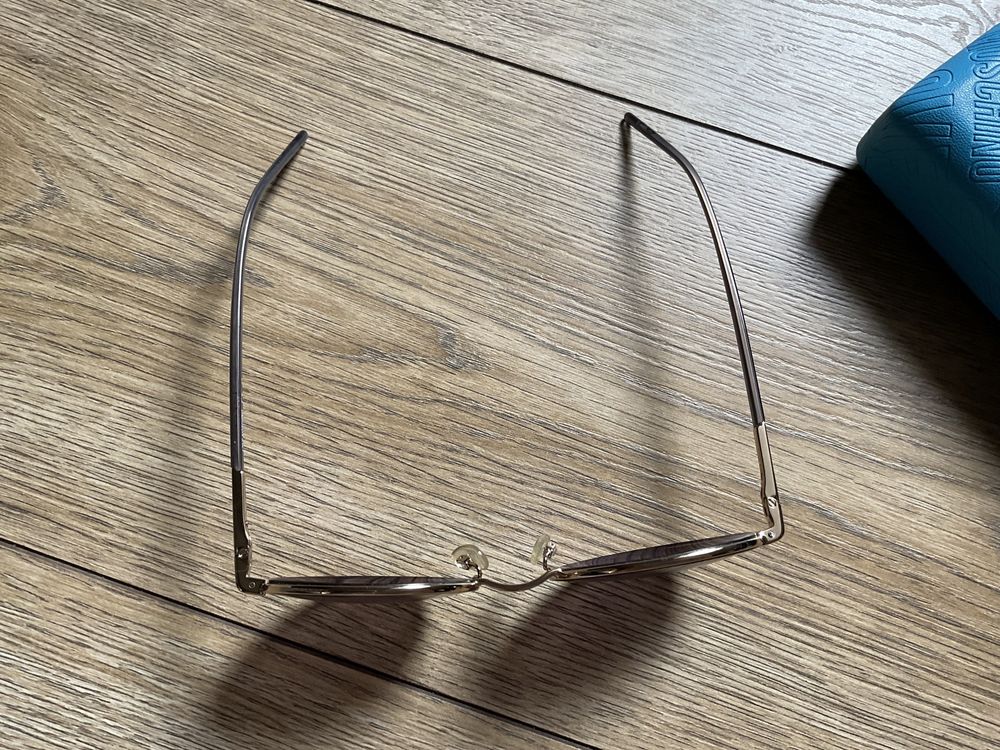Okulary Przeciwsloneczne Korekcyjne Złote Love Moschino -2,25 P -2,0 L