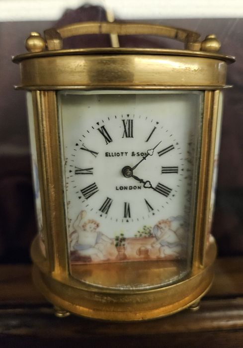 Antigo Relógio de Carruagem, Elliot & Son, Londres, séc XIX