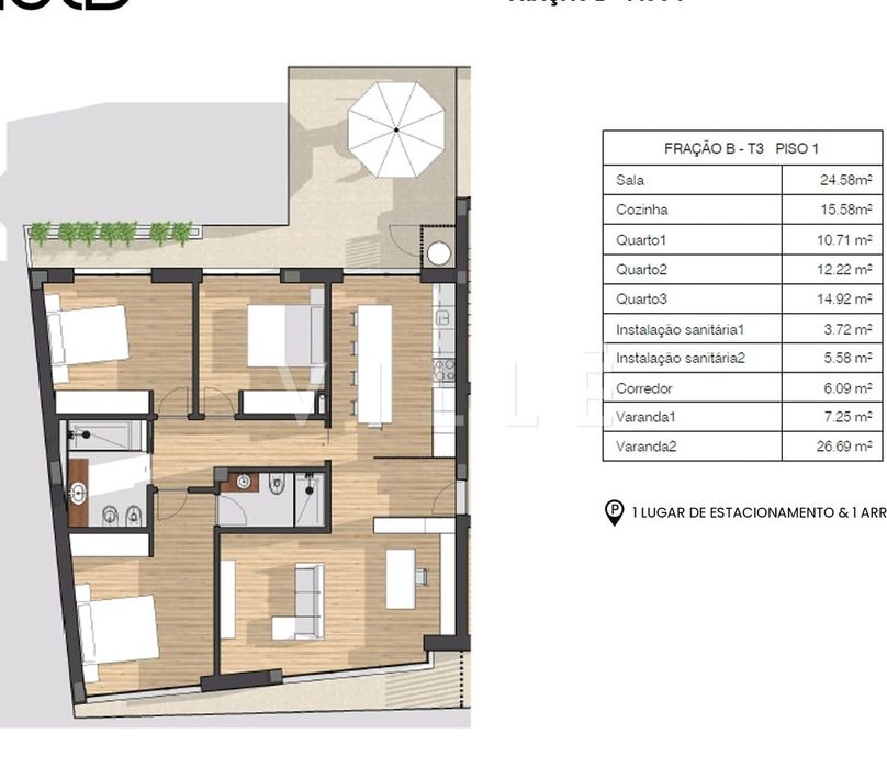 Apartamento T3 Venda em Glória e Vera Cruz,Aveiro