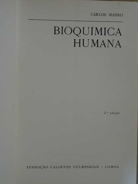Bioquímica Humana de Carlos Manso