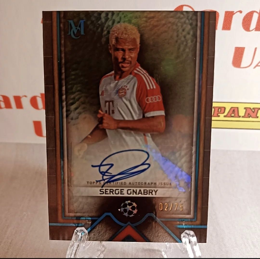 Футбольная карточка автограф Topps