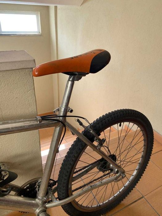 Bicicleta roda 26 Shimano aço inox