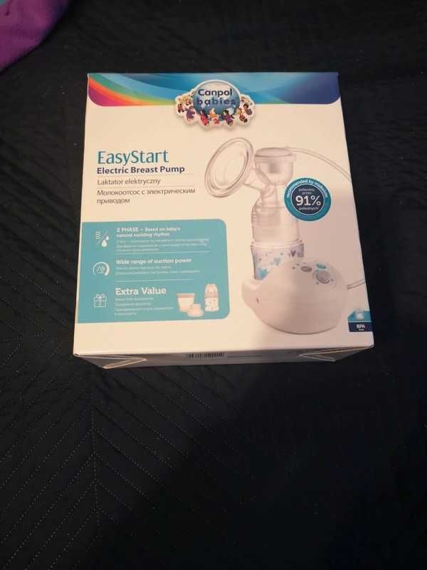 Canpol Babies EasyStart Laktator Elektryczny Dwufazowy + GRATIS