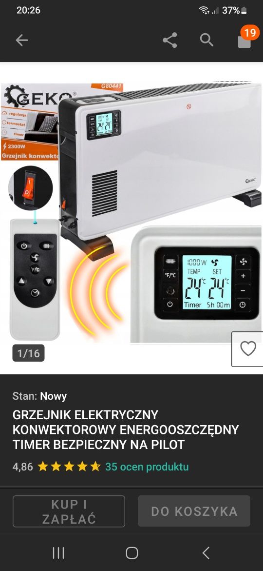 Grzejnik konwektorowy