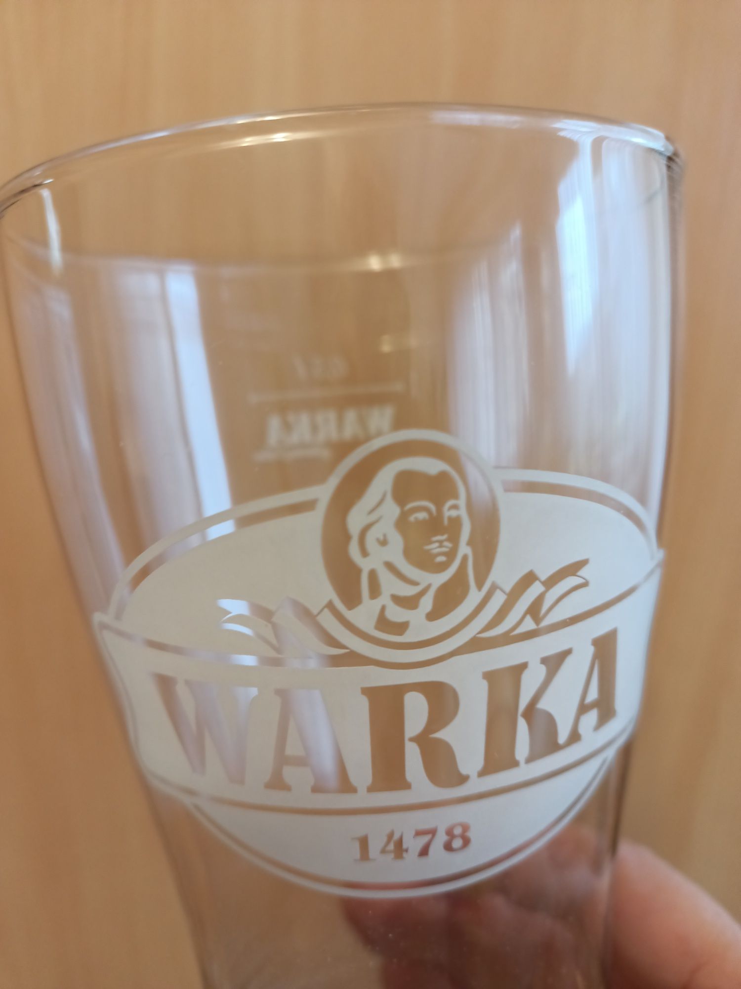 Szklanka do piwa WARKA plus otwieracz z logo