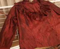 Блуза блузка женская красивого бордового цвета 52 р.