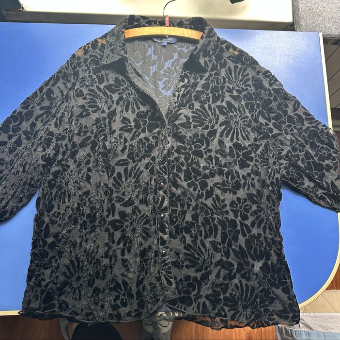 Сорочка з велюровим візерунком