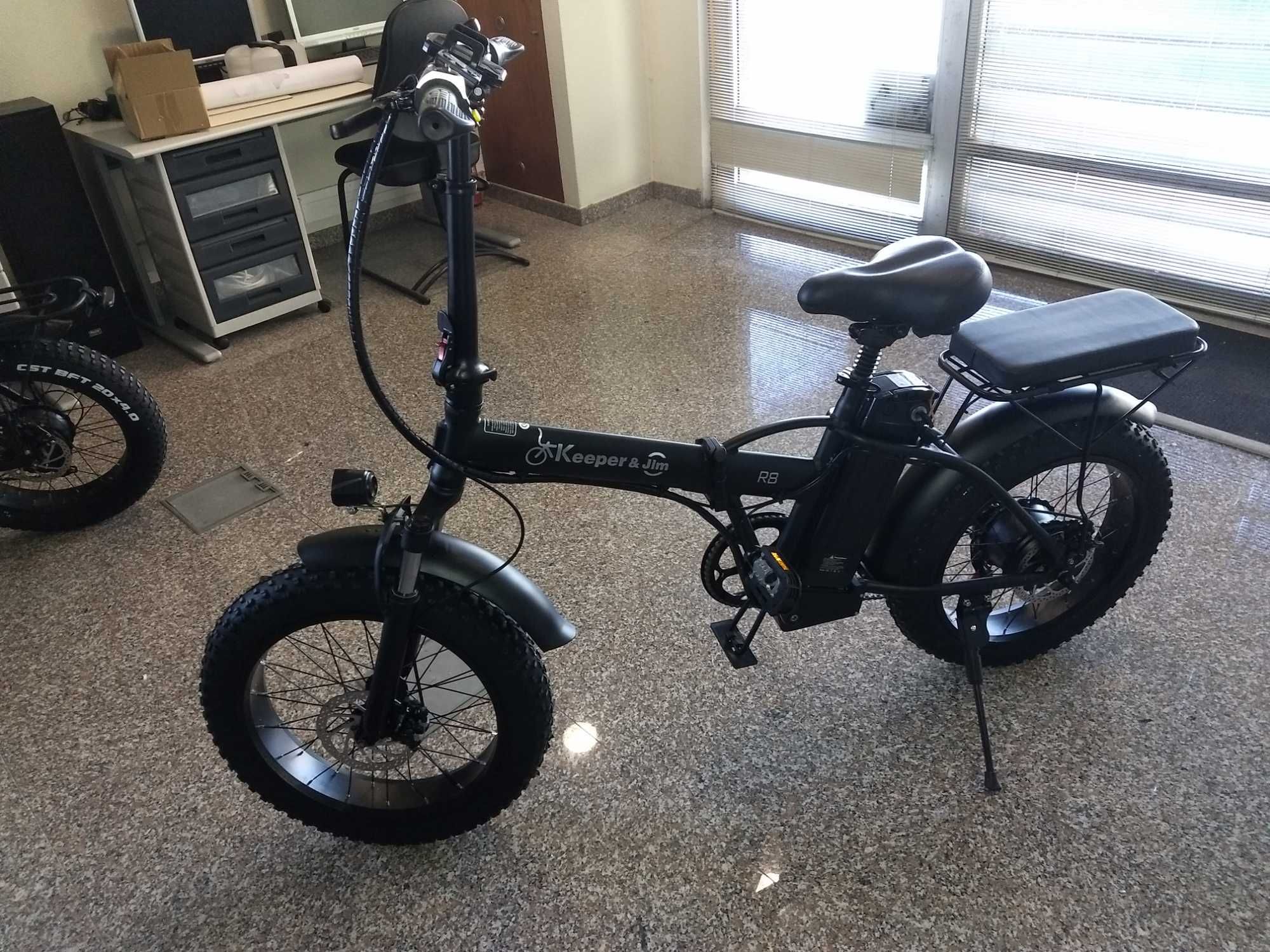 2 bicicletas elétricas novas, dobrável  500w e 750w + 1 bateria extra