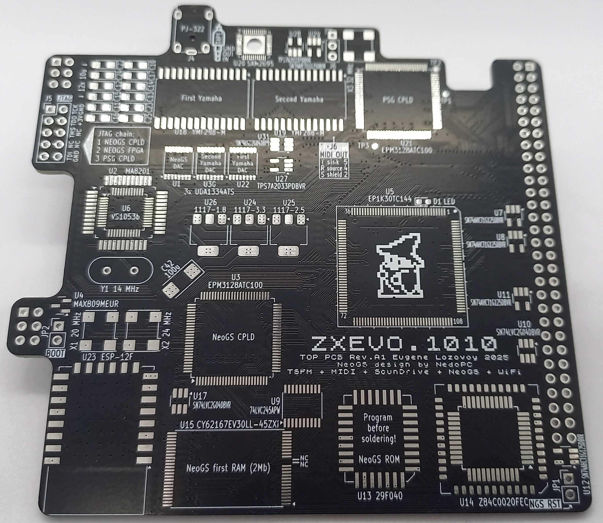 ZXEVO.1010. Набор печатных плат + корпус. Для самостоятельной сборки.