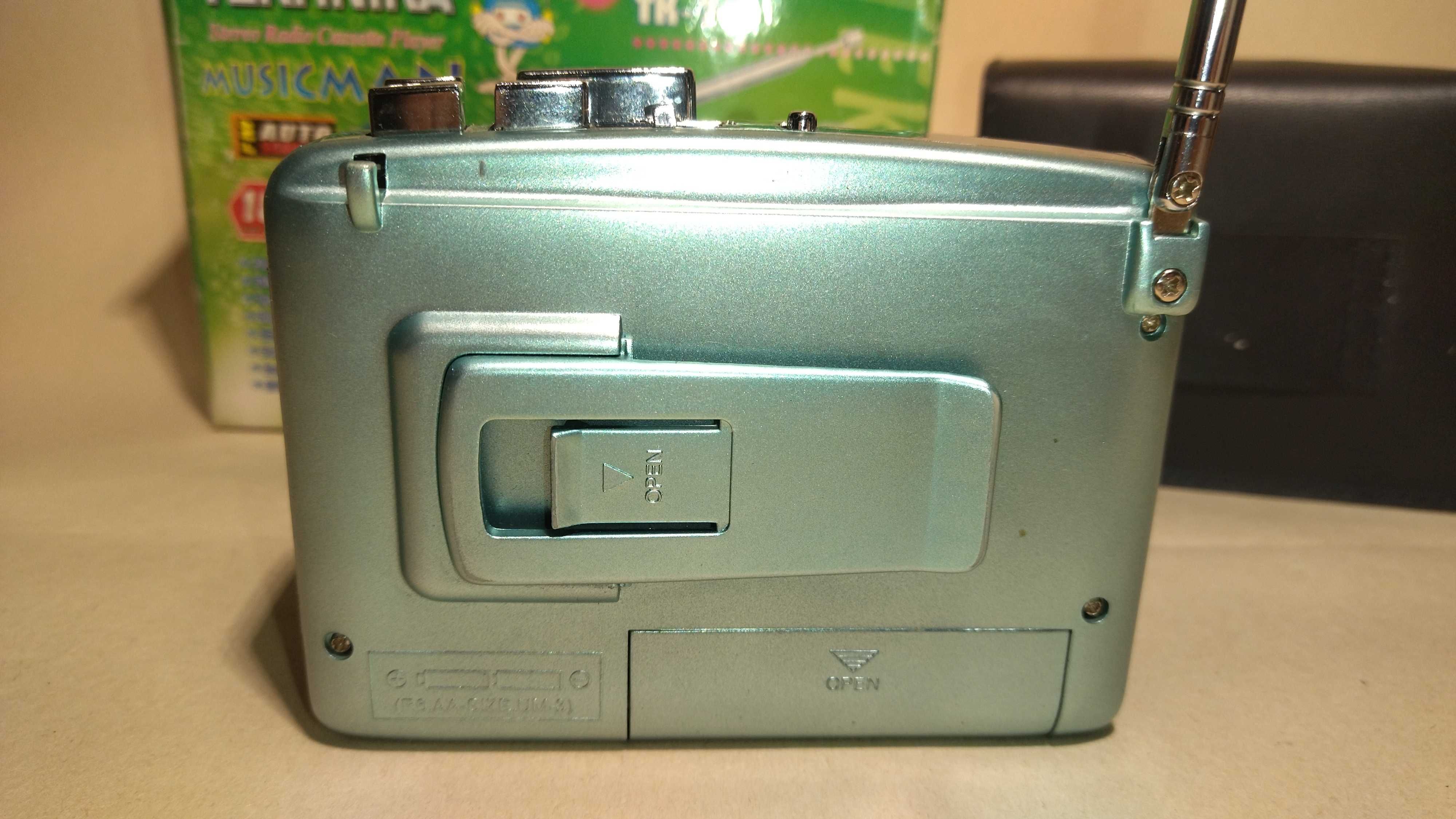 Кассетный плеер с динамиком, винтажный Кассетный плеер, кассетник 90х