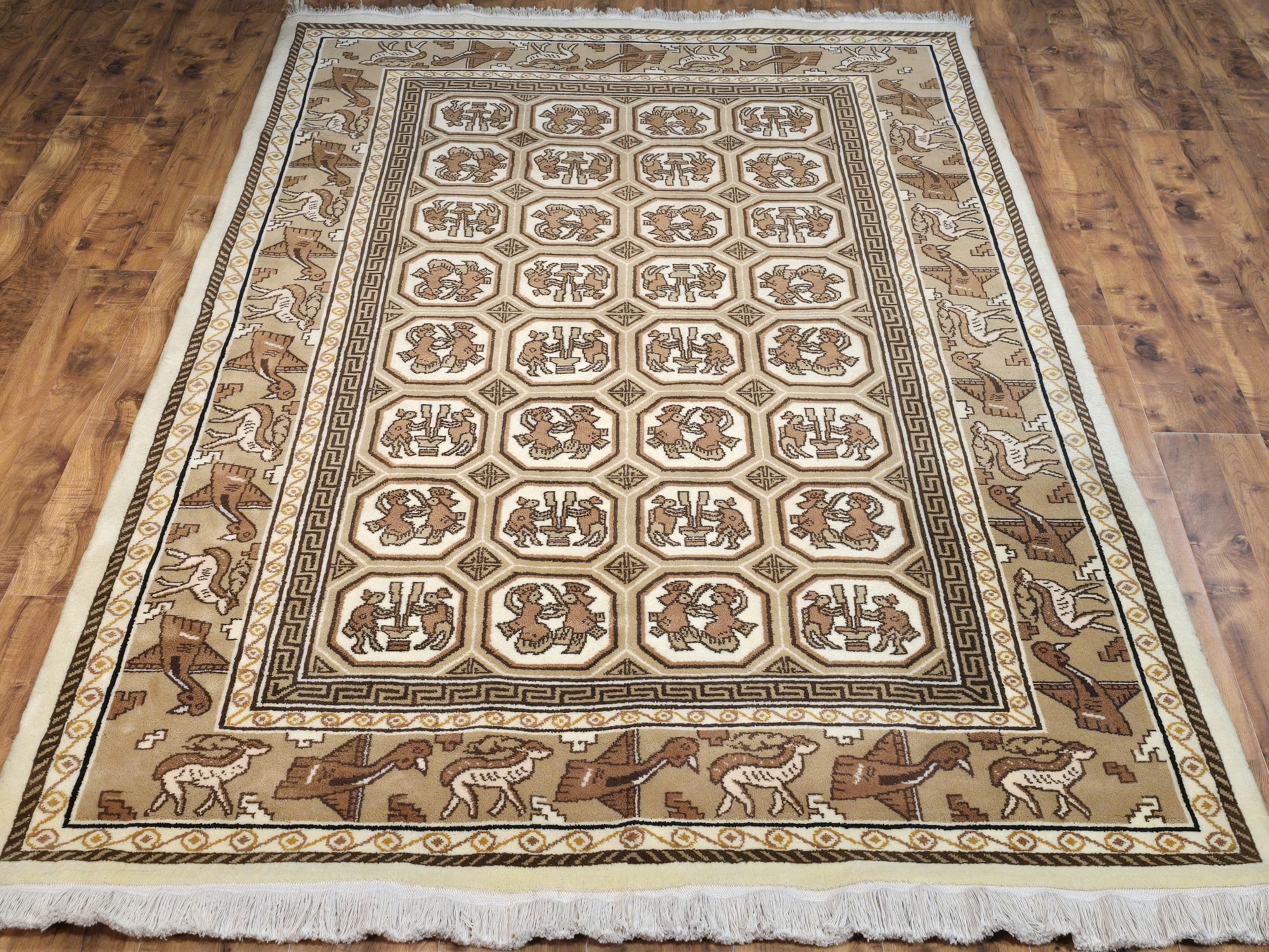 Indo Tabriz 280x180 Ręcznie tkany wełniany dywan z Indii od Persopolis
