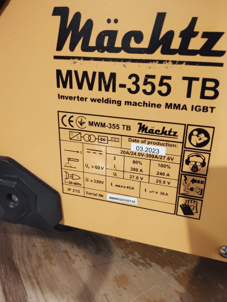 Сварочний инвертор Mächtz MWM-355 TB