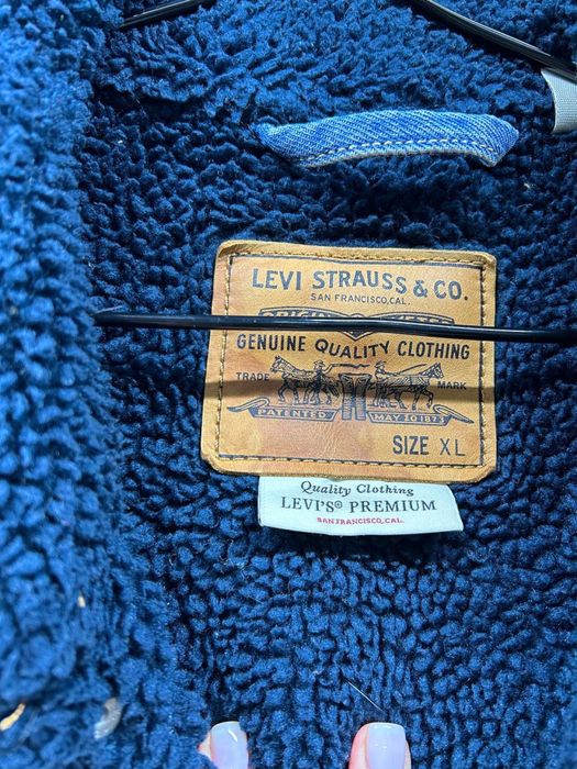 Куртка джинсова шерпа Levis XL чоловіча оригінал
