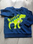 Bluza chłopięca dinozaur z cekinami 80/86