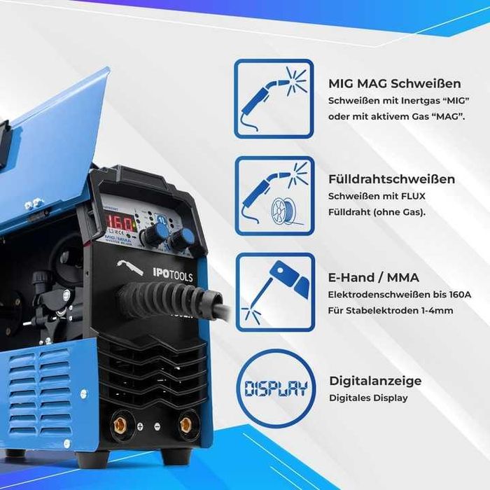 SPAWARKA Inwerterowa IPOTOOLS MIG-160ER mig mag Najlepsza