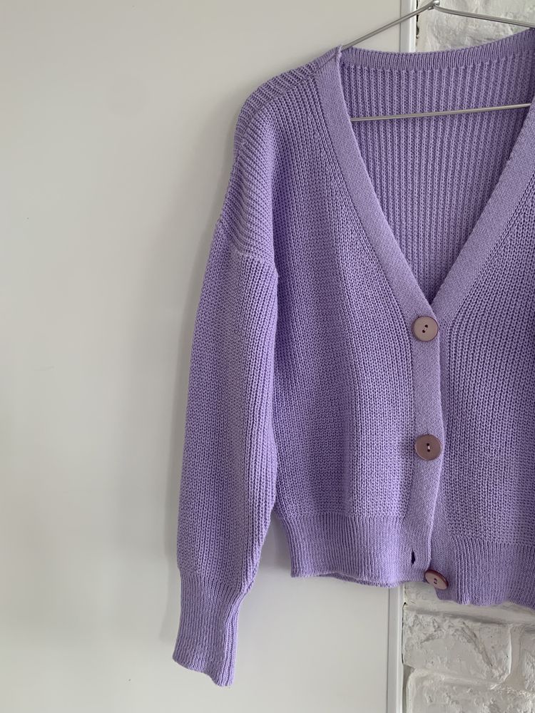 Кардиган светр бузкового кольору