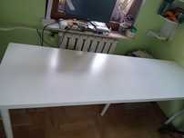 Biurko 200x60 cm Ikea białe