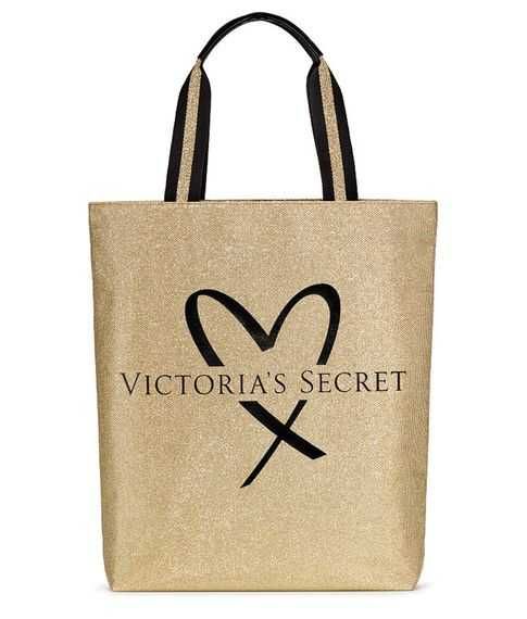 Victoria's Secret Golden Shimmer Tote Bag