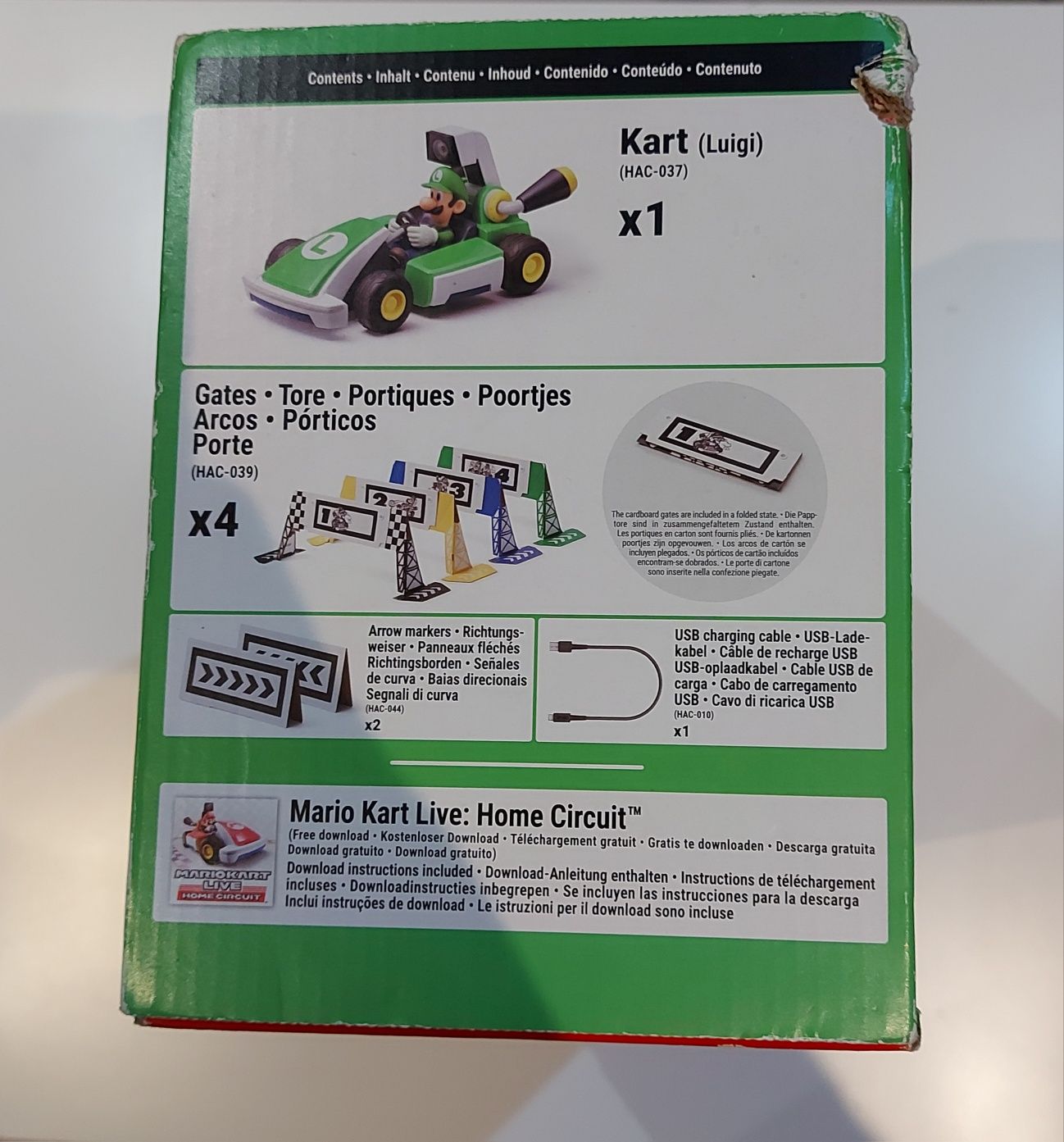 Mario Kart Live Home Circuit Switch Zestaw Luigi