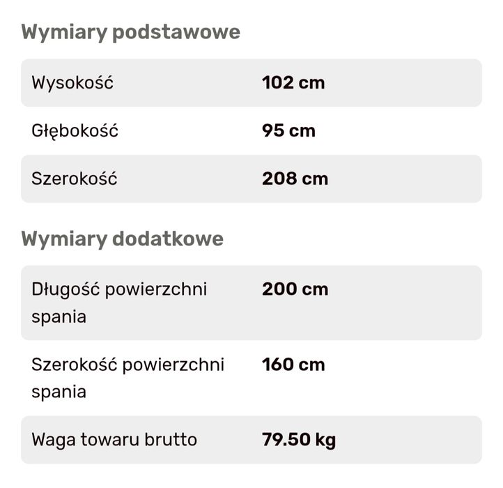 Sofa rozkładana HARRY