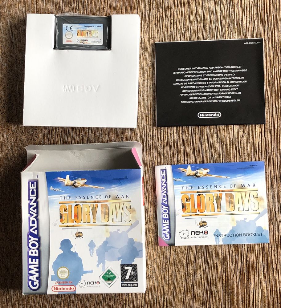 NOWA gra Glory Days Essence of War Nintendo Game Boy Advance box retro