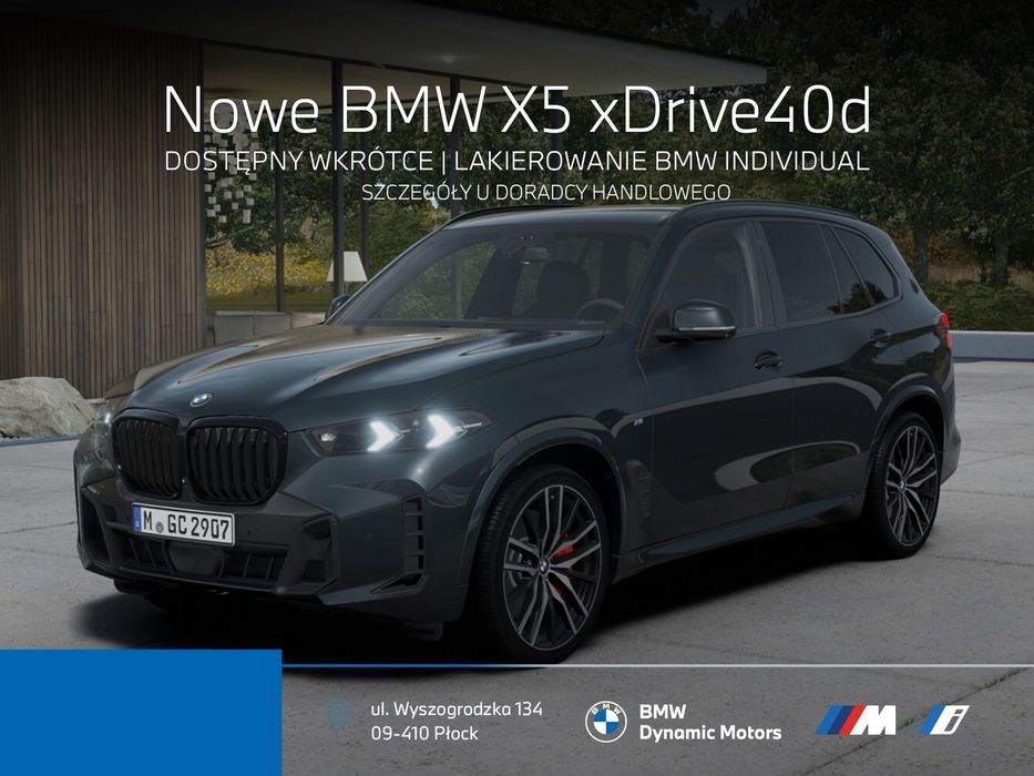 BMW X5 xDrive40d 352 KM mHEV - Lakier BMW Individual Orinoco Metallic!