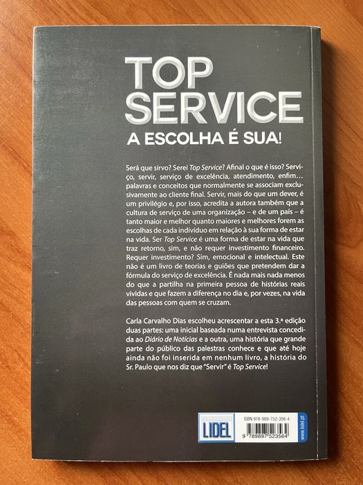 Livro Top Service A escolha é sua