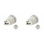 2X Hama Adapter Podróżny Wtyczka Chiny Australia