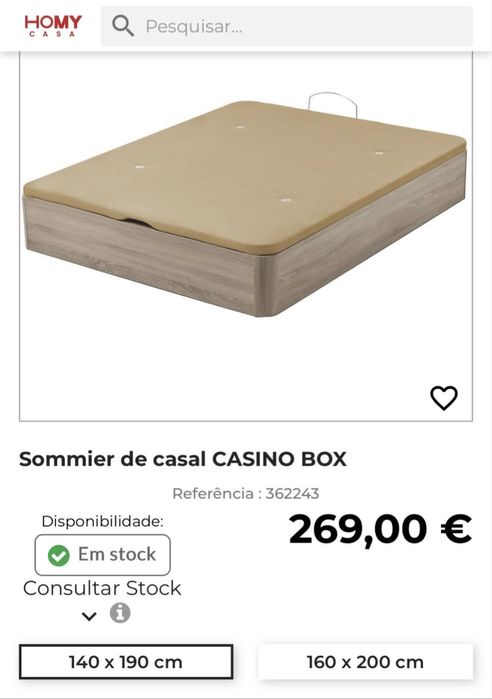Cama box ,com baú