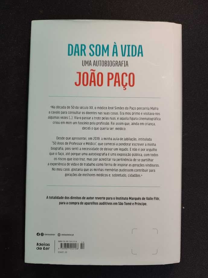 (Env. Incluído) Dar Som à Vida de João Paço