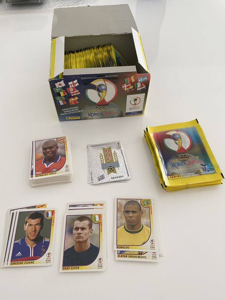 Cromos e saquetas Mundial 2002