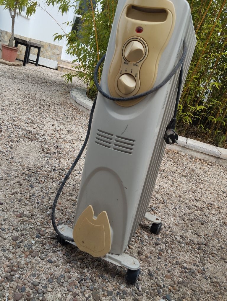Aquecedores a funcionar