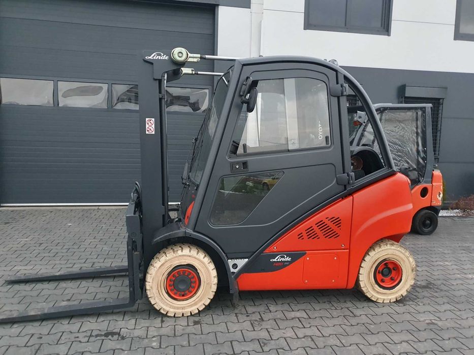 Wózek widlak LINDE H20T/600, 2019r Triplex Pozycjoner widłowy H25 H18