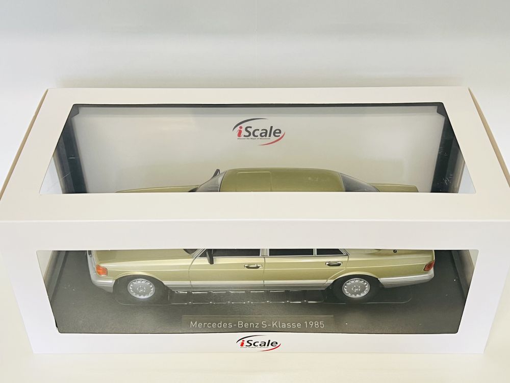 Mercedes-Benz 560SEL S-klasa W126 jasno zielony metallic 1/18 iScale