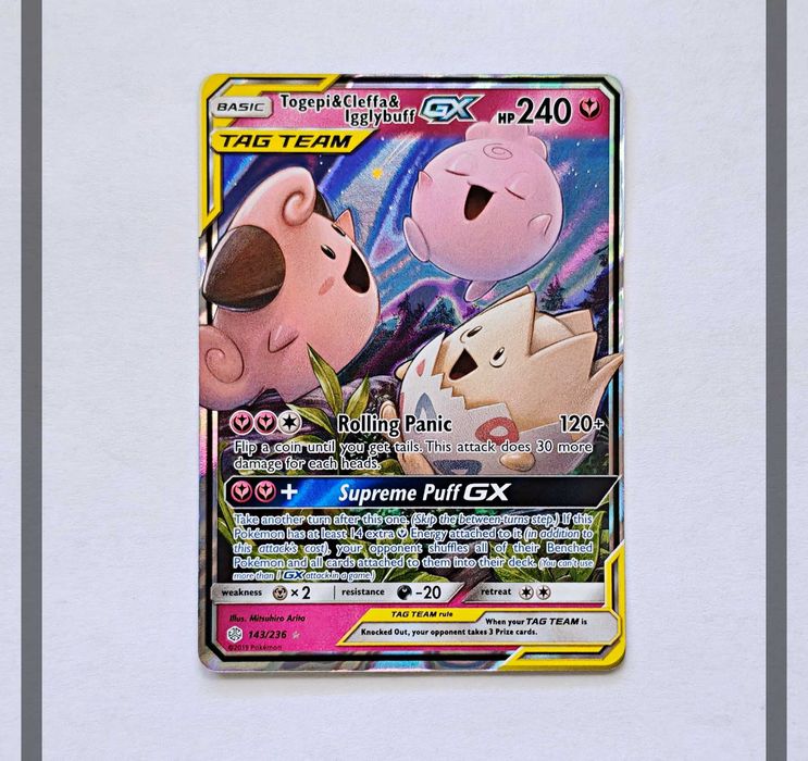 Togepi & Cleffa & Igglybuff Gx 143/236 Pokemon ENG