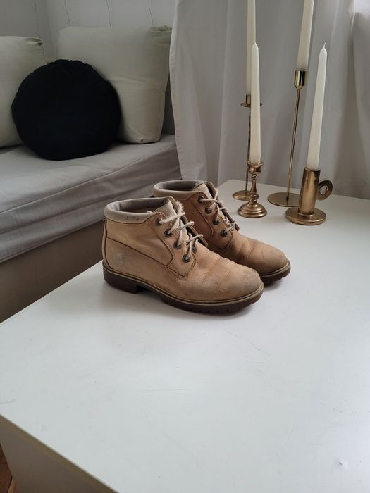 Buty Timberland trapery beżowe klasyki