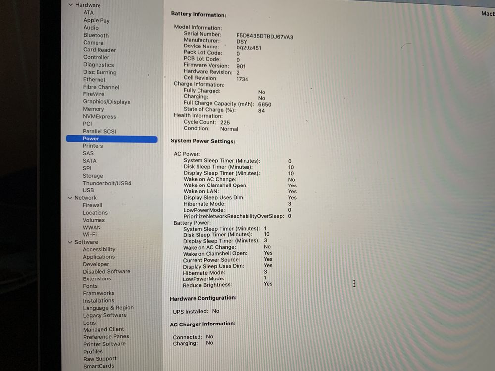 MacBookPro 15’ A1990 512GB 2.6Ghz 16GB