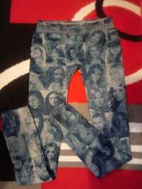 Nowe legginsy imitacja jeansu