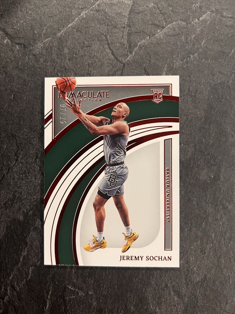Karta NBA Jeremy Sochan limit/25 San Antonio Spurs Baylor Rookie