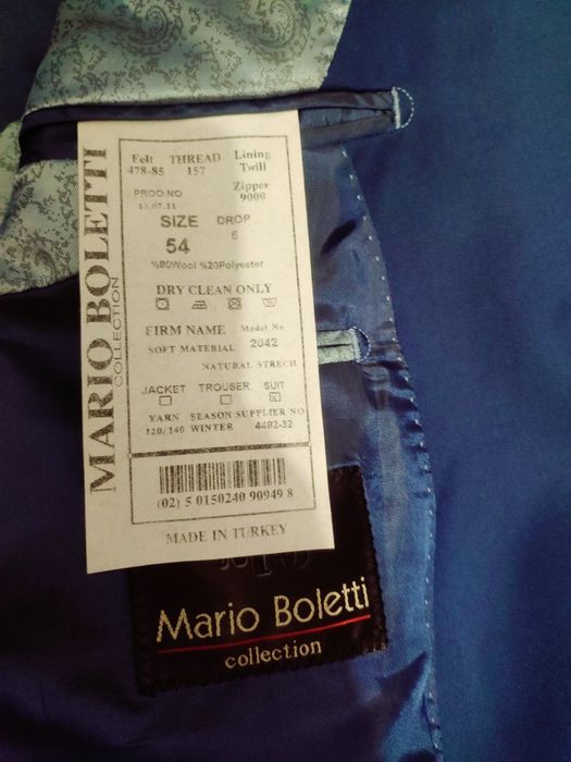 Продам в новом состоянии мужской костюм Mario Boletti