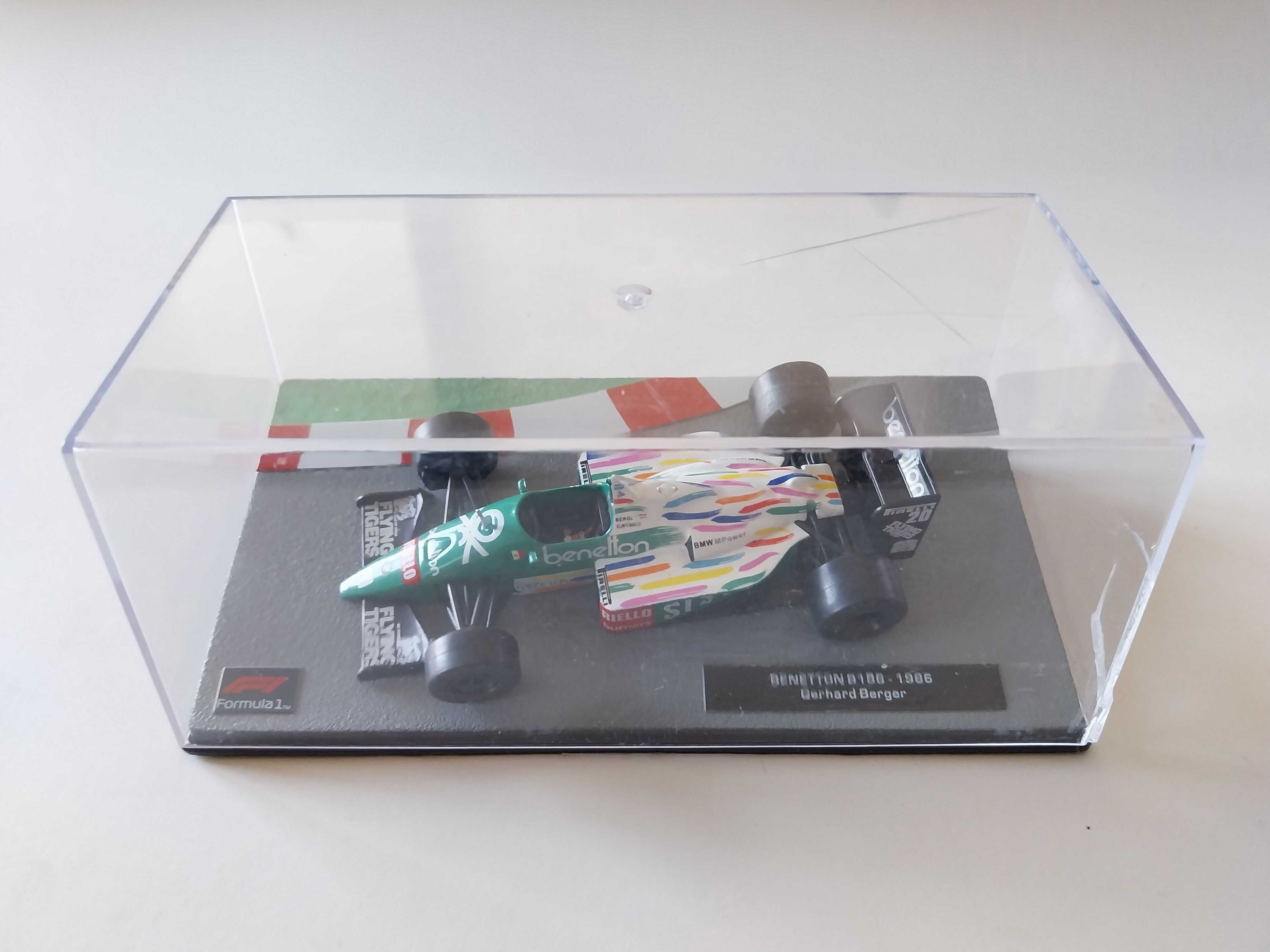 miniatura 1/43 BENETTON B186 Gerhard Berger (1986) | edição Altaya