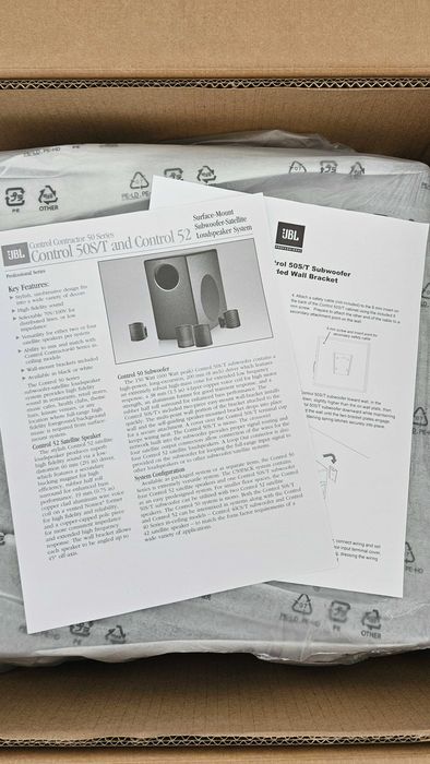 JBL Control 50 Black – zestaw głośników – NOWE na gwarancji!