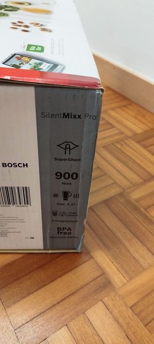 Liquidificador BOSCH MMB66G7M SilentMixx Pro (900 W - 2.3 L - Preto)