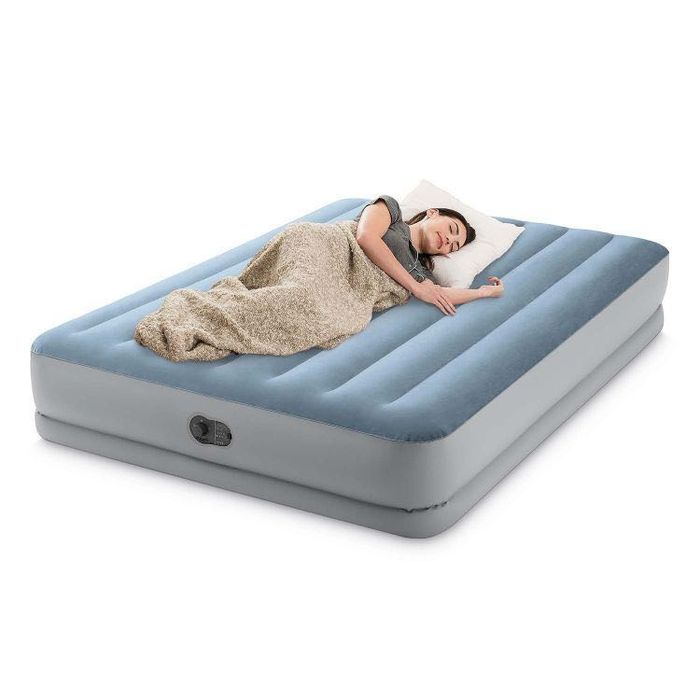 Materac dmuchany Intex 64159 • Dwuosobowy 203x152x36 cm • Z el. pomką