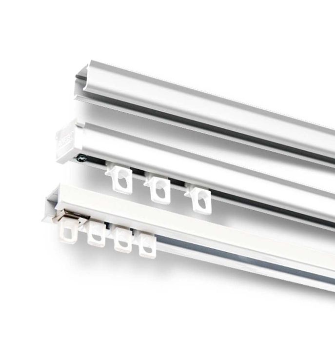 Szyny sufitowe Karnisze do 7m długość montaż transport Zasłony Firany