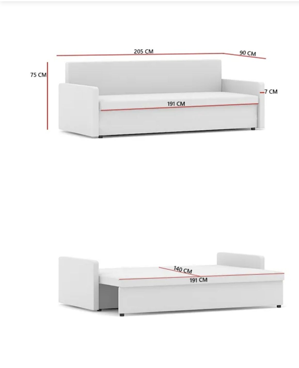 Pilne Sofa milton rozkladana